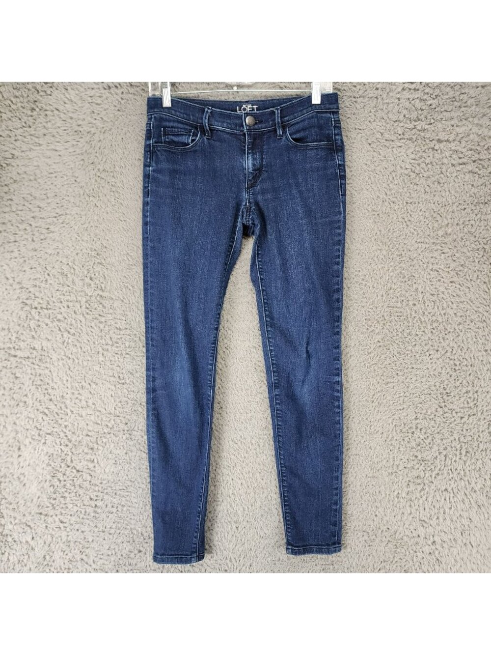 Loft Jeans Womens 26/2 Blue Stretch Denim Super Skinny